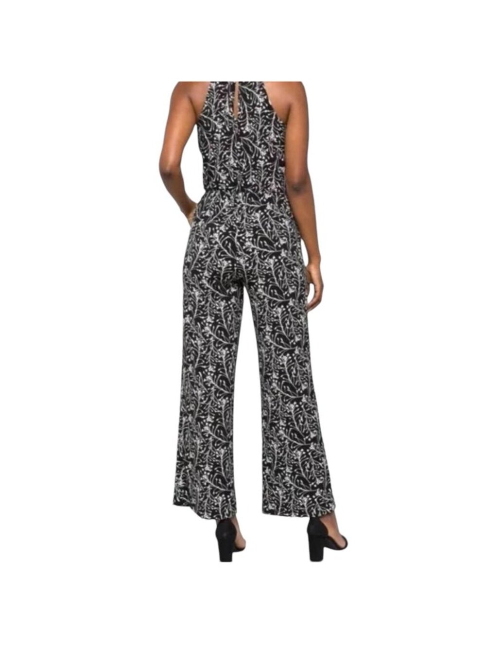 41 Hawthorn Floral Print Jersey Jumpsuit Black White Size Small Petite NWT - Picture 3 of 13